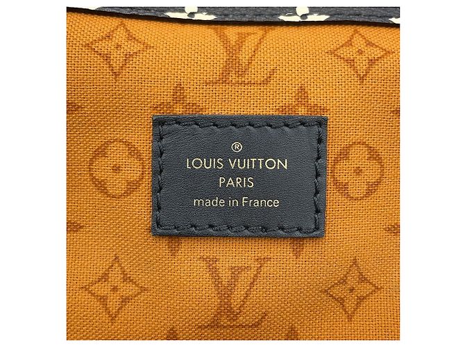Borsa Louis Vuitton Monogram Giant LV Crafty Speedy Bandoulière 25 Nero Arancione Monogramma - vista 18
