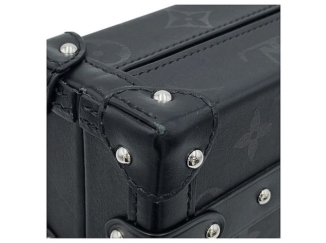 Borsa a tracolla Louis Vuitton Monogram Wet Petite Malle Nero - vista 14