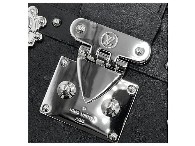 Borsa a tracolla Louis Vuitton Monogram Wet Petite Malle Nero - vista 15
