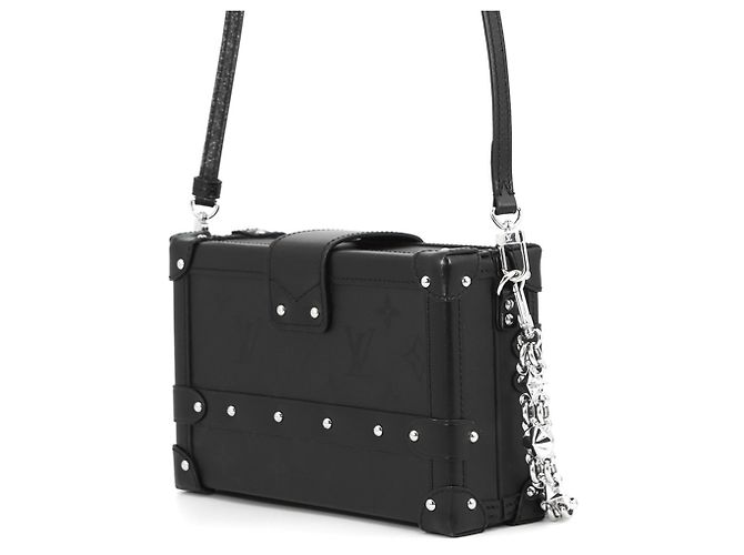 Borsa a tracolla Louis Vuitton Monogram Wet Petite Malle Nero - vista 2
