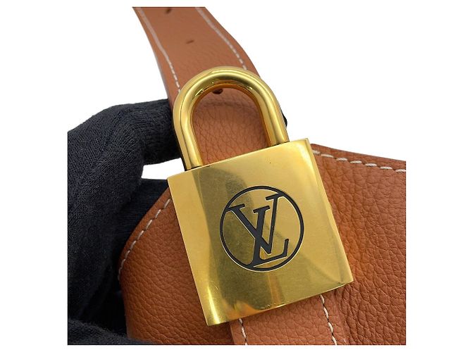 Borsa a tracolla Louis Vuitton Low Key Hobo MM Cognac - vista 15