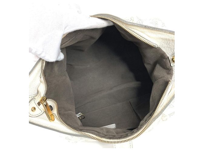 Borsa Louis Vuitton Monogram Mahina XS Bianco - vista 14