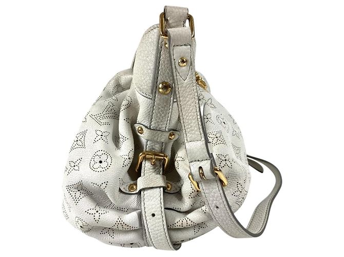 Borsa Louis Vuitton Monogram Mahina XS Bianco - vista 4