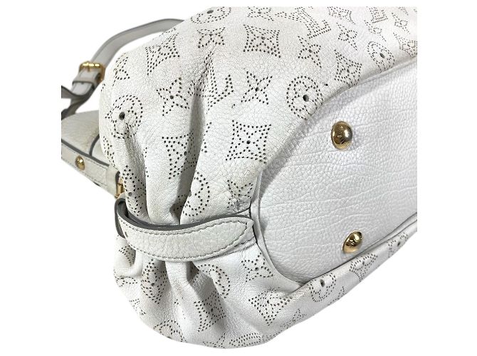 Borsa Louis Vuitton Monogram Mahina XS Bianco - vista 7