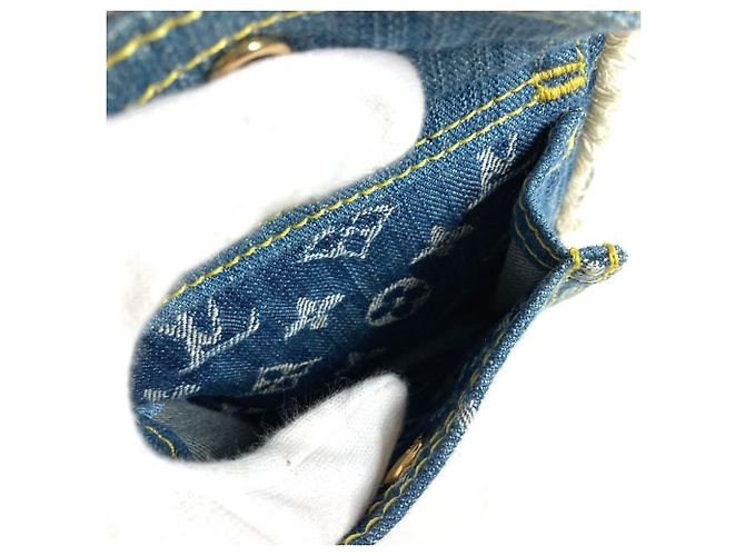 Louis Vuitton Monogram Denim Patchwork Speedy 30 Mini Boston Bag Blau - Ansicht 11