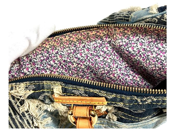 Louis Vuitton Monogram Denim Patchwork Speedy 30 Mini Boston Bag Blau - Ansicht 16