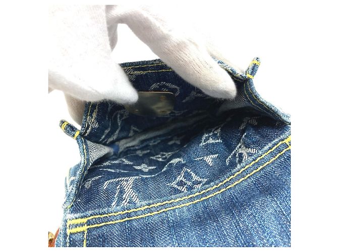 Louis Vuitton Monogram Denim Camera Bag Blau - Ansicht 14