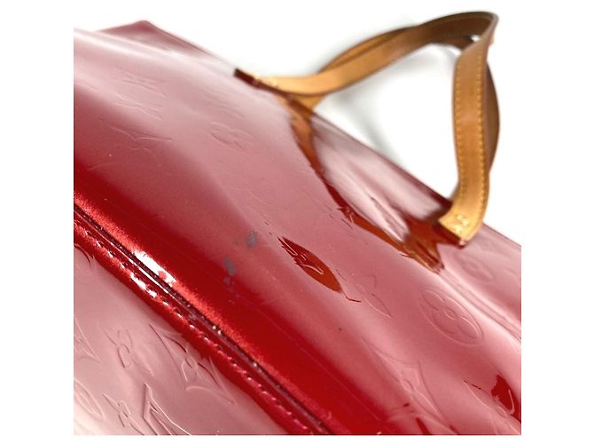Borsa a Spalla Louis Vuitton Monogram Vernis Bellevue PM Rosso - vista 14