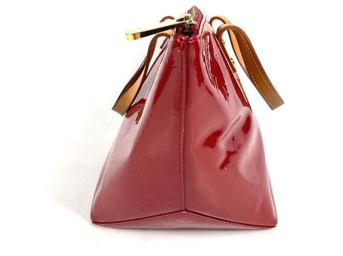 Borsa a Spalla Louis Vuitton Monogram Vernis Bellevue PM Rosso - vista 4