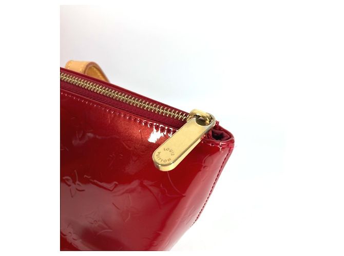 Borsa a Spalla Louis Vuitton Monogram Vernis Bellevue PM Rosso - vista 6