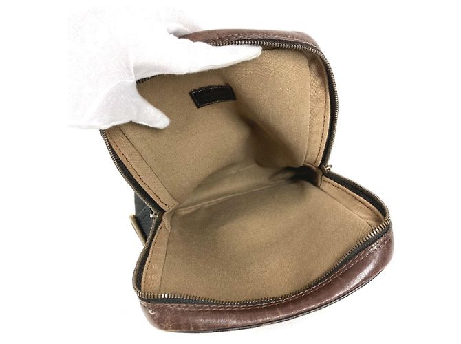 Borsa Louis Vuitton Utah Irokuwa Marrone - vista 10