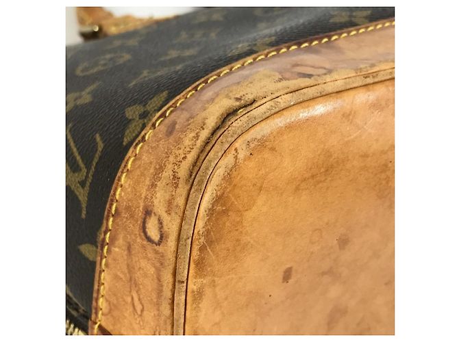 Borsa Tote Louis Vuitton Monogram Alma Marrone - vista 7