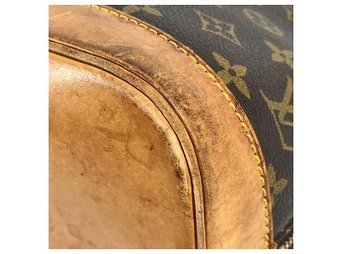 Borsa Tote Louis Vuitton Monogram Alma Marrone - vista 8