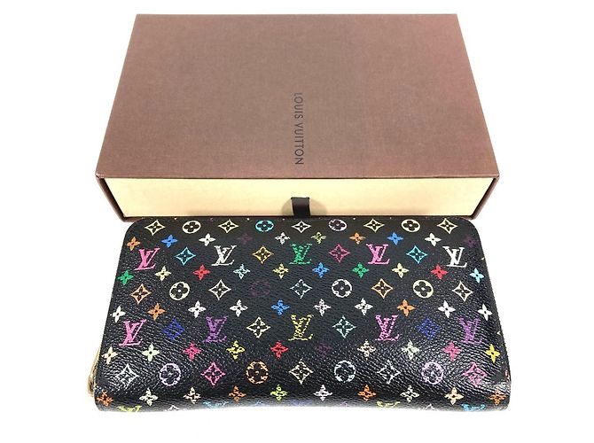 Louis Vuitton Monogram Multicolore Long Wallet Black - view 15