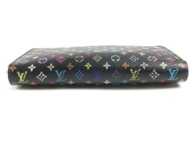 Louis Vuitton Monogram Multicolore Long Wallet Black - view 5