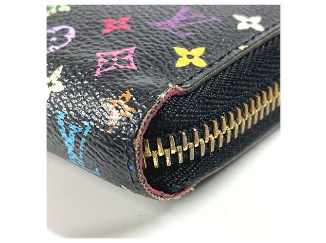 Louis Vuitton Monogram Multicolore Long Wallet Black - view 6