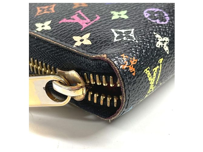Louis Vuitton Monogram Multicolore Long Wallet Black - view 7