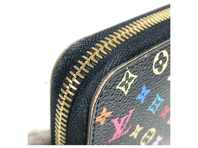 Louis Vuitton Monogram Multicolore Long Wallet Black - view 8