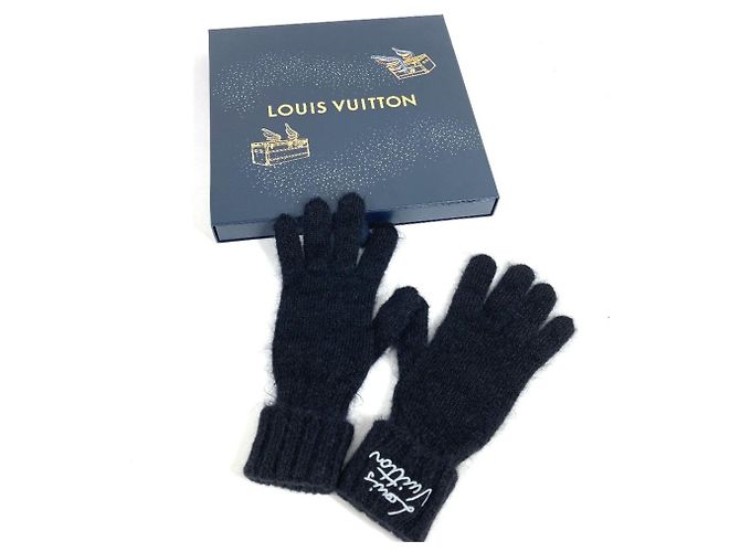 Guanti caldi neri da donna Louis Vuitton Nero - vista 9