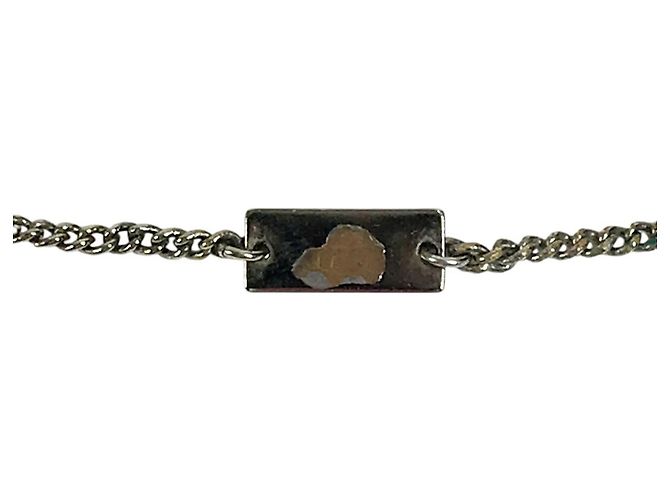Louis Vuitton Monogram Pendant Necklace Silvery - view 4
