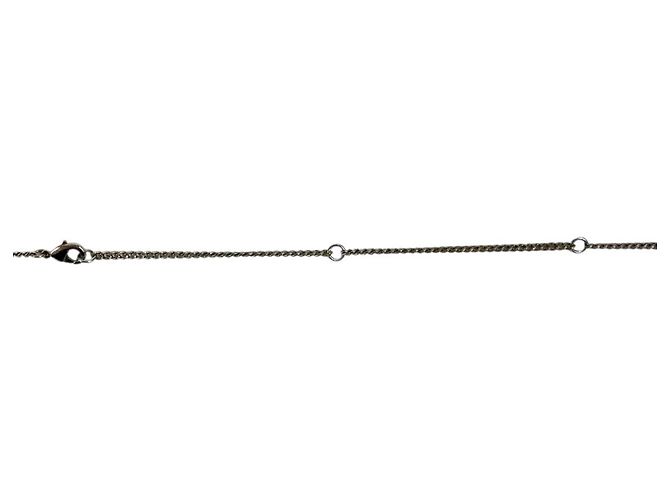 Louis Vuitton Monogram Pendant Necklace Silvery - view 5