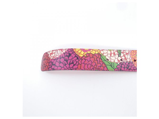 Gürtel Gucci GUCCI 525040 Pink Rot Grün - Ansicht 4