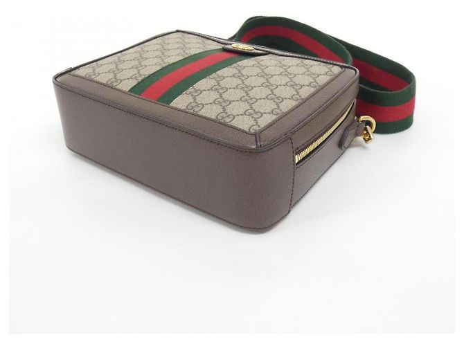Borsa Gucci Ophidia 550622 K05NG Marrone Beige - vista 3