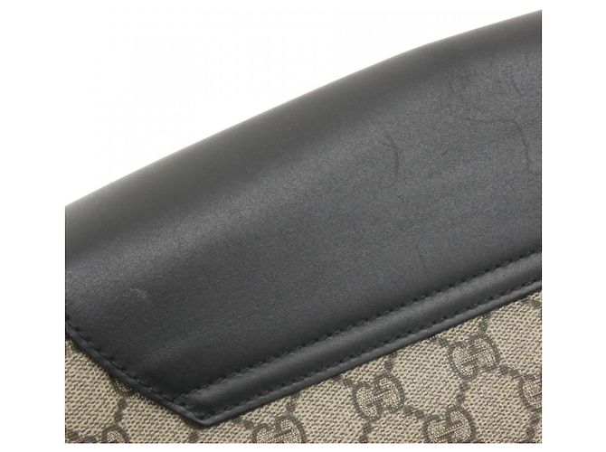 Borsa a Spalla Gucci 406368 KHN7X Nero Beige - vista 5