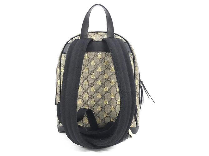 Gucci 427042 9N0AG Rucksack Schwarz Beige - Ansicht 2