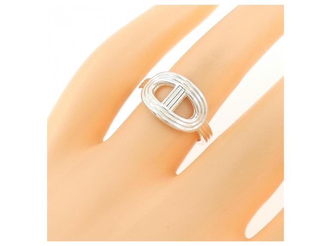 Ring Hermes Hermès Chaine d'Ancre 24 Anillo Plata - vista 5