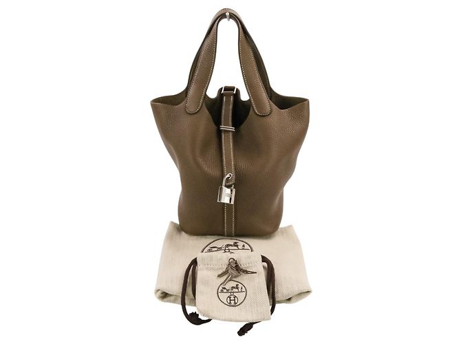 Hermès Hermes Picotin Lock PM Handtasche Taupe - Ansicht 11