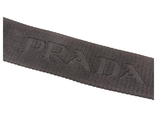 Borsa a tracolla Prada Re-Nylon con placca logo Triangle in pelle Saffiano Nero - vista 11