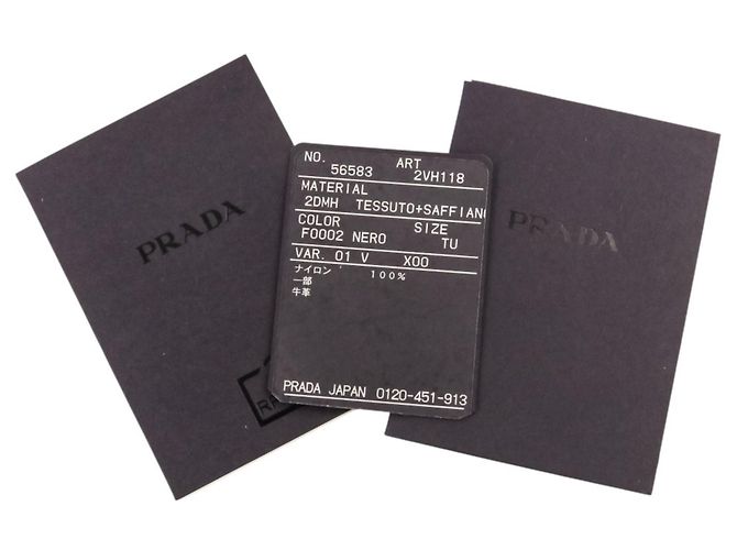 Borsa a tracolla Prada Re-Nylon con placca logo Triangle in pelle Saffiano Nero - vista 15