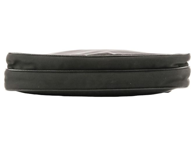 Borsa a tracolla Prada Re-Nylon con placca logo Triangle in pelle Saffiano Nero - vista 5