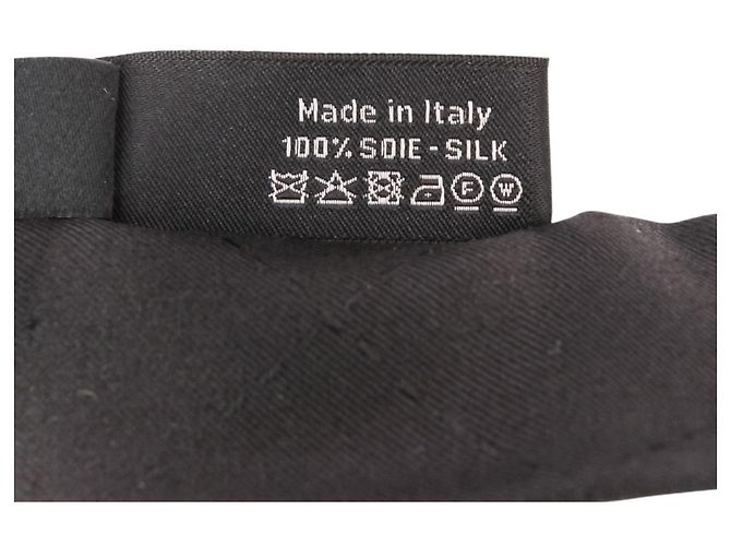 Fiocco a nastro in seta Chanel Coco Mark Nero - vista 11
