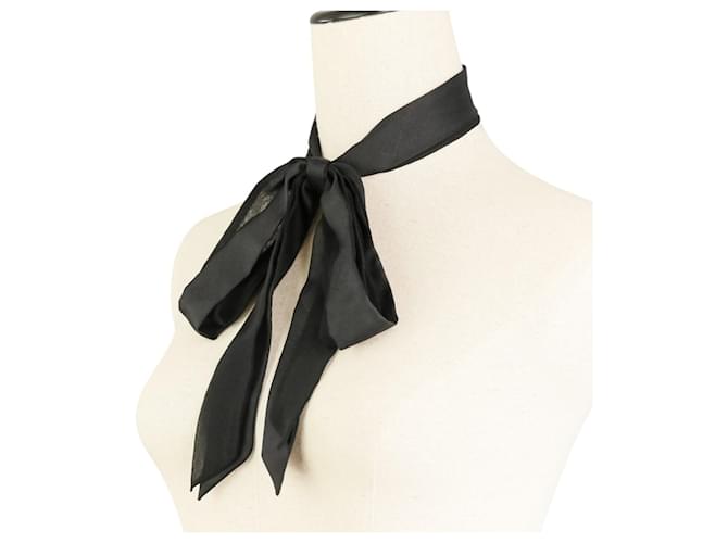 Fiocco a nastro in seta Chanel Coco Mark Nero - vista 2