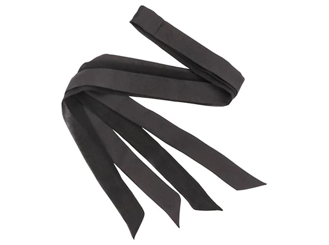 Fiocco a nastro in seta Chanel Coco Mark Nero - vista 5