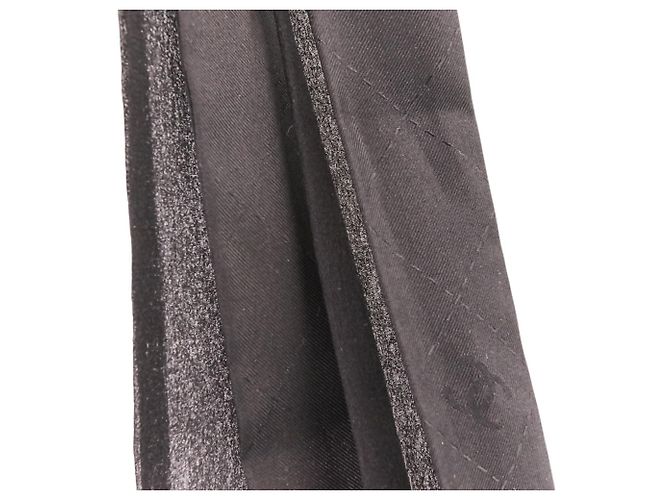 Fiocco a nastro in seta Chanel Coco Mark Nero - vista 7