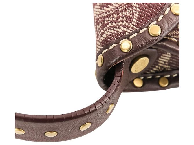 Céline Borsa a tracolla Celine Paris Macadam Canvas Marrone Bordò - vista 15