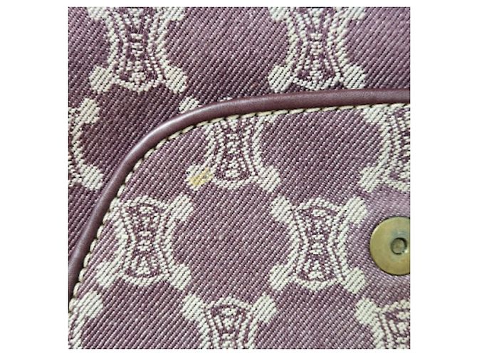 Céline Borsa a tracolla Celine Paris Macadam Canvas Marrone Bordò - vista 18