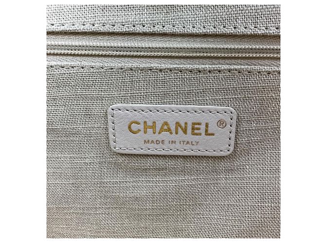 Borsa Tote CHANEL Deauville MM Beige - vista 14