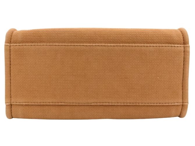 Borsa Tote CHANEL Deauville MM Beige - vista 5