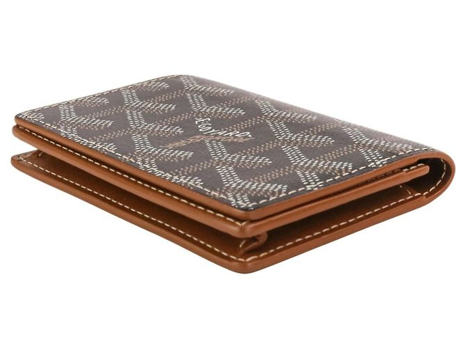 Tarjetero de cuero Goyard Malesherbes Castaño - vista 3