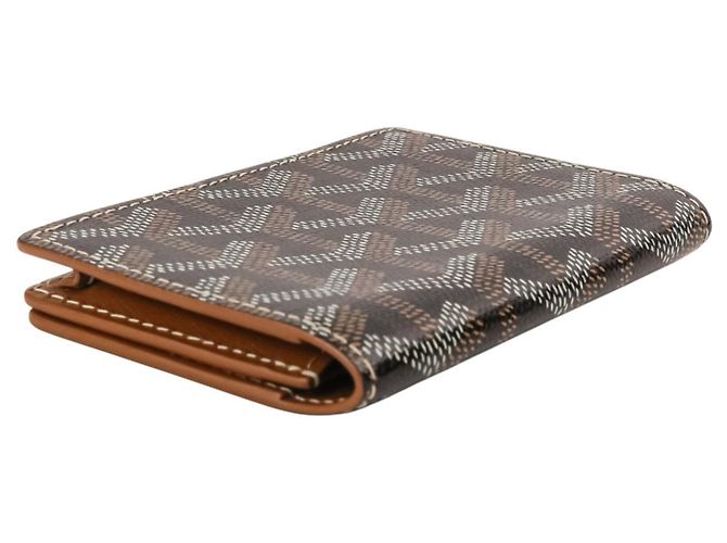 Tarjetero de cuero Goyard Malesherbes Castaño - vista 4