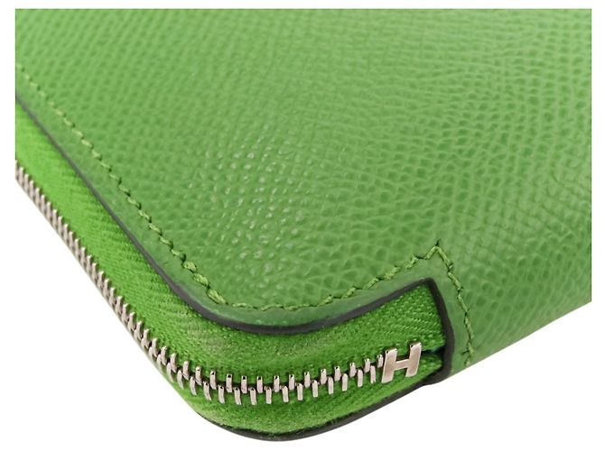 Hermès Cartera larga Hermes Aunage Rodeo des Cowgirls Verde Verde claro - vista 10