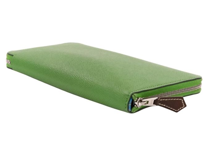 Hermès Cartera larga Hermes Aunage Rodeo des Cowgirls Verde Verde claro - vista 3