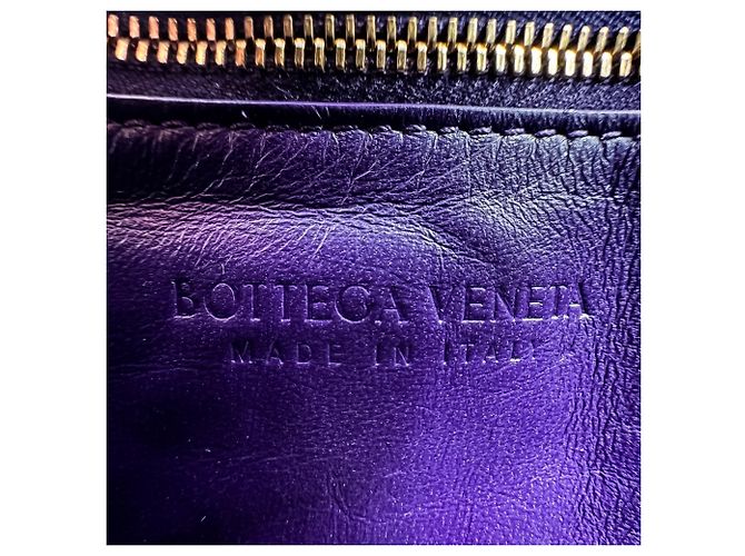 Borsa a tracolla Bottega Veneta Padded Cassette Intrecciato Porpora - vista 12