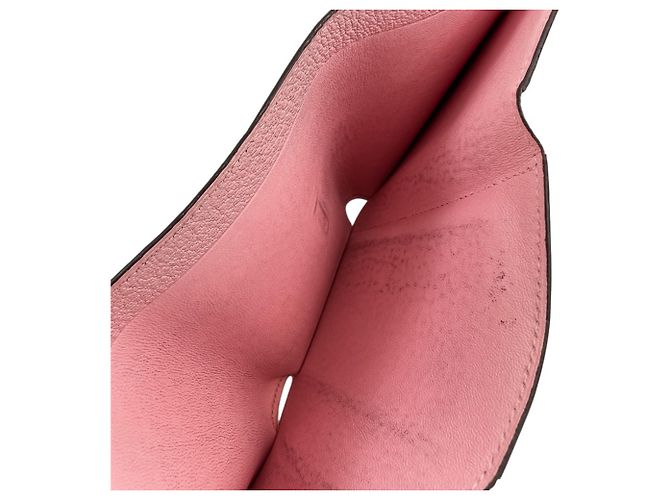 Portafoglio Compatto Combinato Hermès Bearn Nero Rosa - vista 13