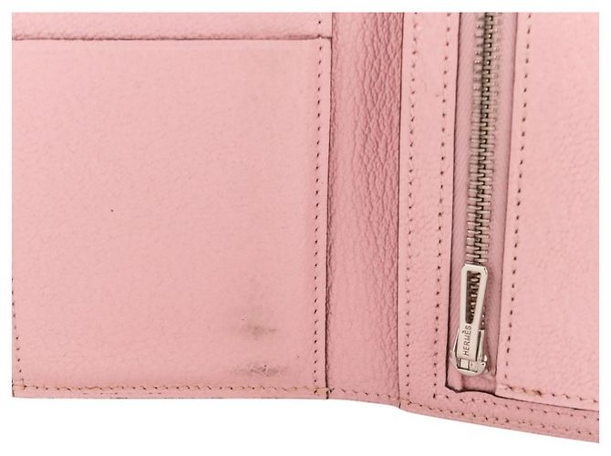 Portafoglio Compatto Combinato Hermès Bearn Nero Rosa - vista 15