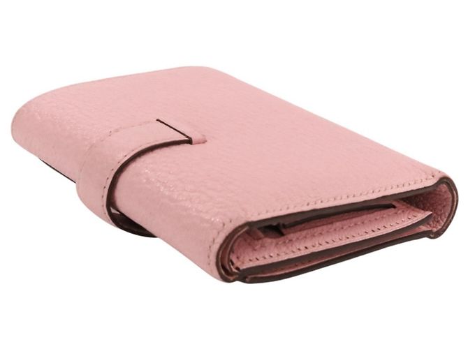 Portafoglio Compatto Combinato Hermès Bearn Nero Rosa - vista 4